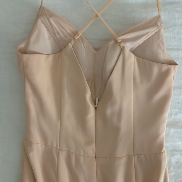 Azazie Carolina Dress in Pearl Pink - Picture 7 of 9